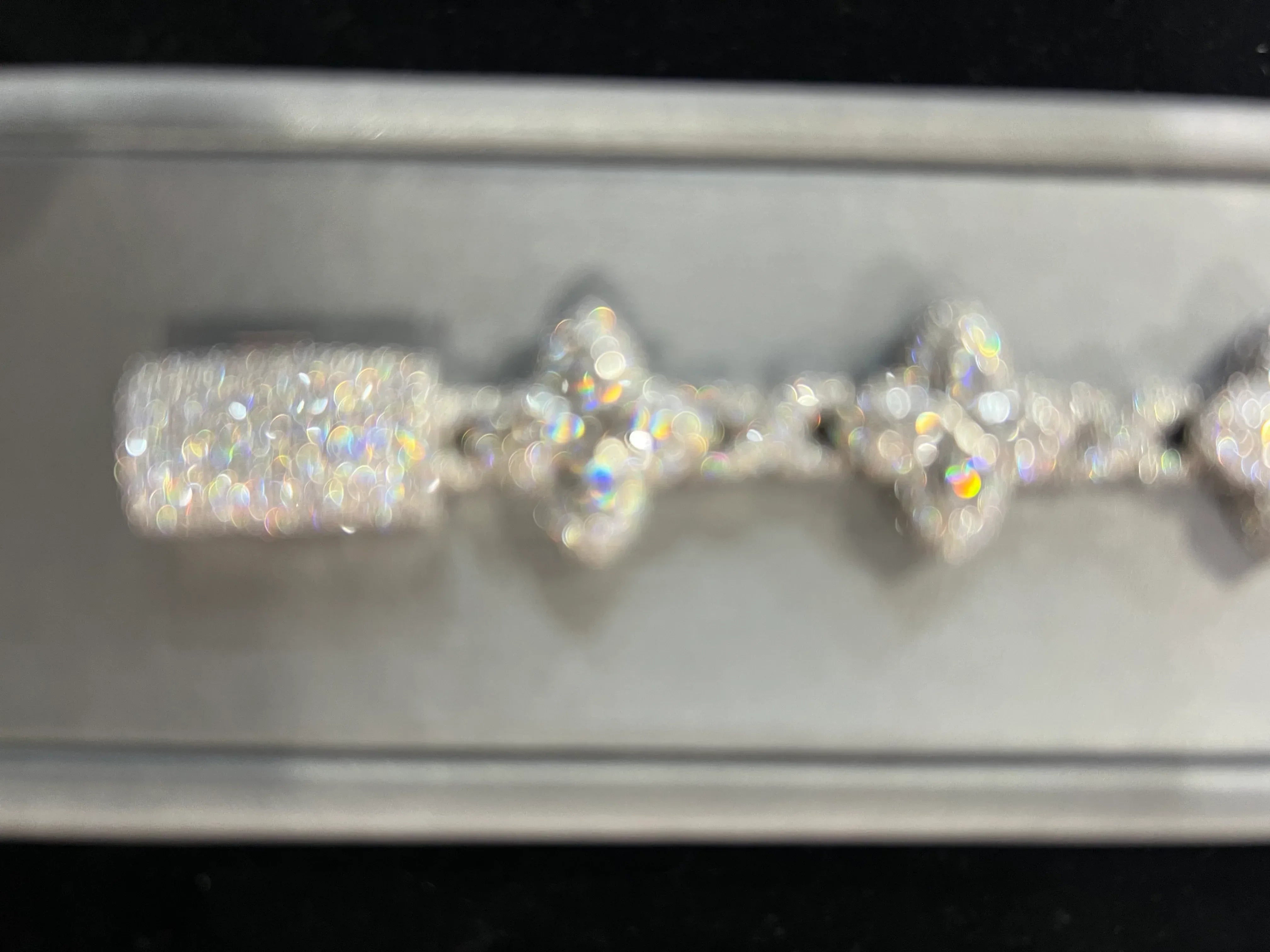 Fully Flooded Marquise Clover Bracelet image 2