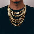 10K Solid Gold Cuban Links 16"-30" image 1